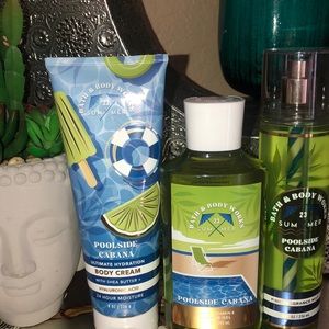 Bath And Bodyworks poolside cabana gift set combo